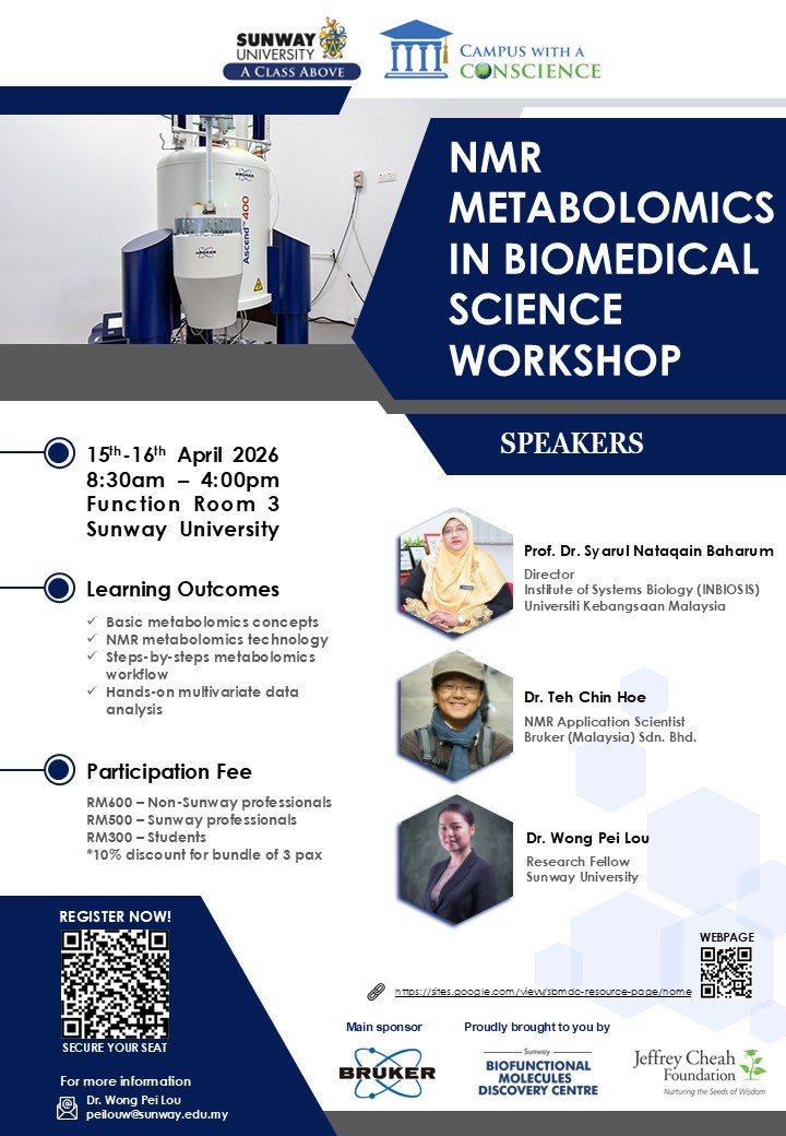 NMR Metabolomics in Biomedical Science Workshop