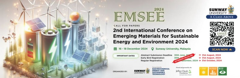 Second International Conference on Emerging Materials for Sustainable Energy and Environment (EMSEE 2.0)